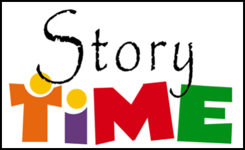 "Story Time" with rainbow colors