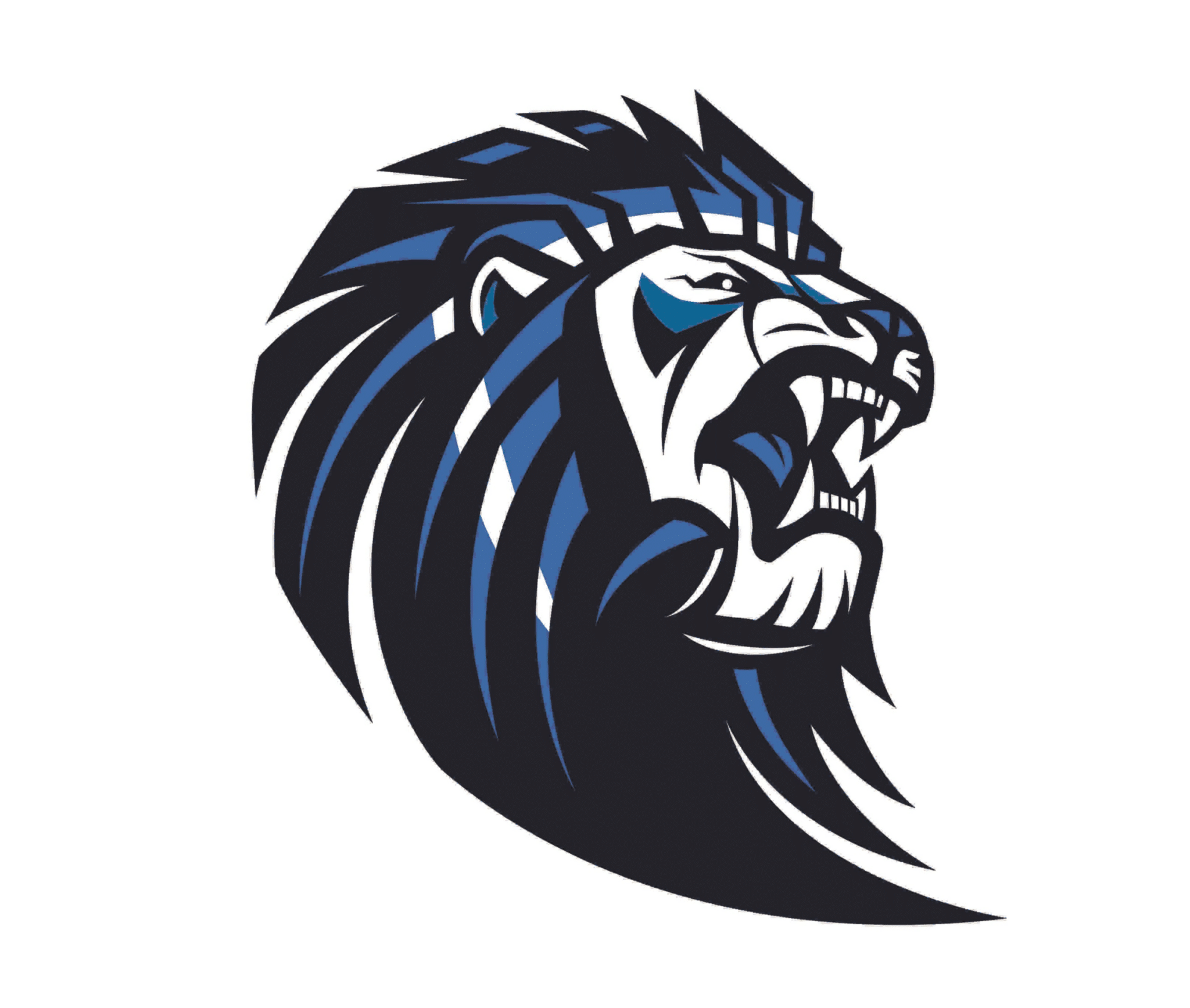 Lyons KS USD mascot, a roaring lion